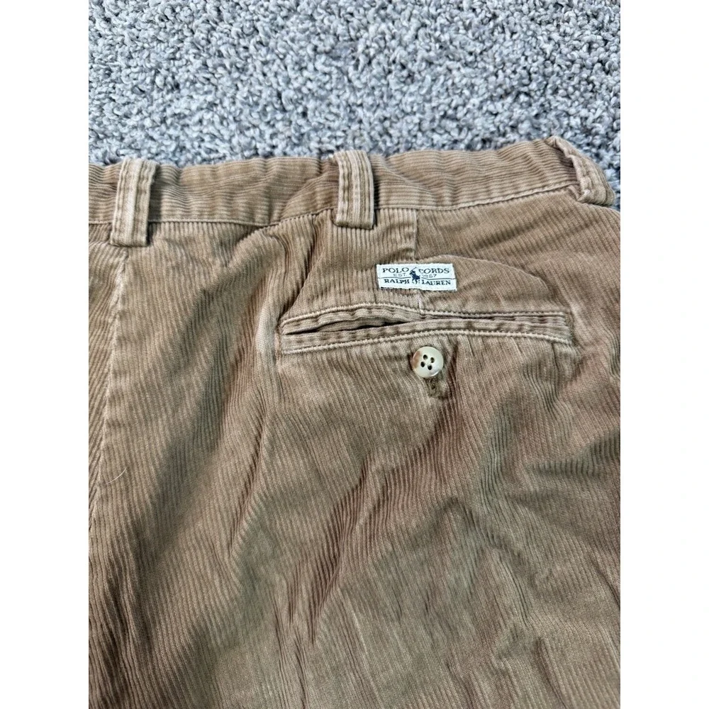 Vintage Polo Ralph Lauren Philip Corduroy Pants Men's Size 36X32 Brown